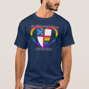 Camiseta La Iglesia Episcopal te ama el ORGULLO LGBTQ