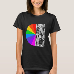 CAMISETA LA IGUALDAD DE DERECHOS PARA OTROS NO SIGNIFICA ME