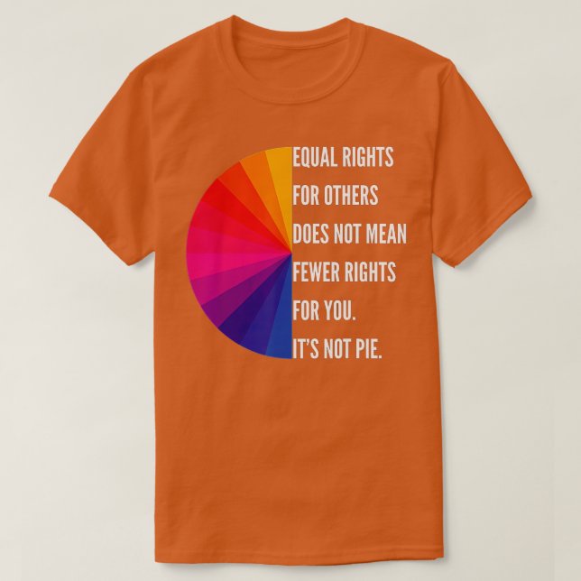 Camiseta La Igualdad De Derechos Para Otros No Significa Me (Diseño del anverso)