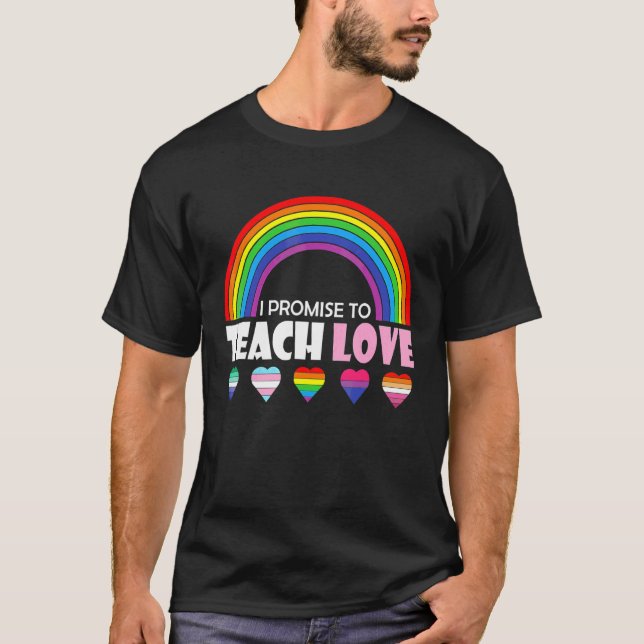 Camiseta La igualdad de la diversidad arcoiris que prometo  (Anverso)