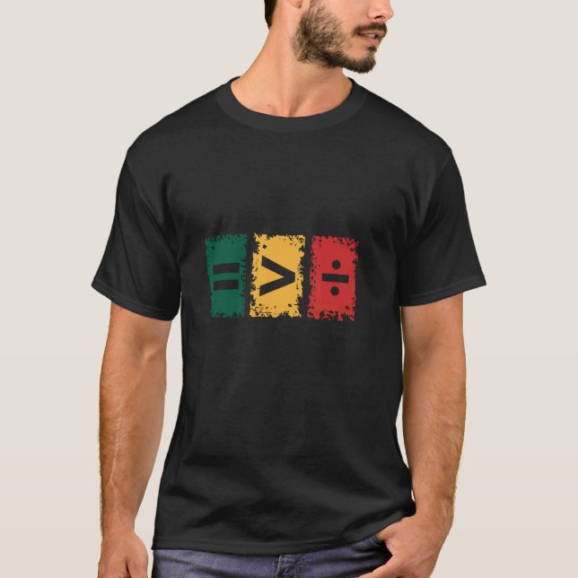 Camiseta La igualdad es mayor que la división (Anverso)