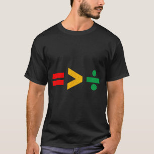 Camiseta La igualdad es mayor que la división Juneteenth Ne