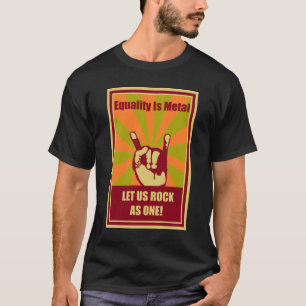 Camiseta La igualdad es metalizado