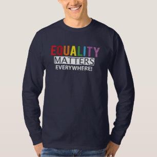 Camiseta La igualdad importa Marcha del Orgullo LGBTQ Dad N