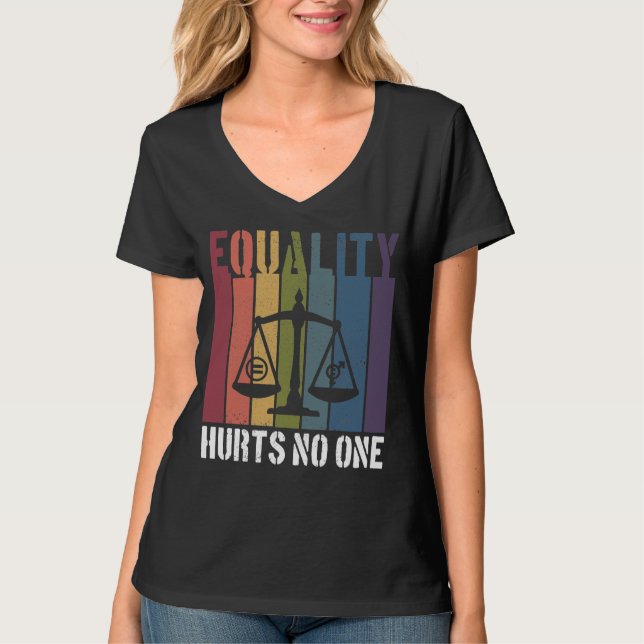 Camiseta La igualdad no afecta a nadie por los derechos pat (Anverso)