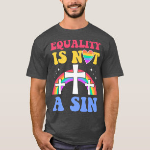 Camiseta La Igualdad No Es Un Pecado Alado Cristiano Gay Je