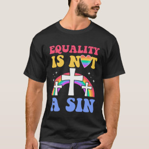 Camiseta La Igualdad No Es Un Pecado Alado Cristiano Gay Je