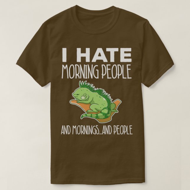 Camiseta La Iguana Verde El Odio Por La Mañana Gente Lizard (Diseño del anverso)