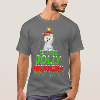 Camiseta La iluminación navideña es este alegre Cristo haba