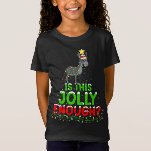 Camiseta La iluminación navideña es un Navidad de mula bast
