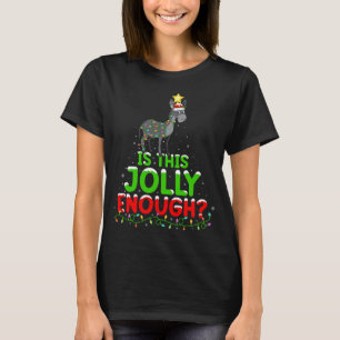 Camiseta La iluminación navideña es un Navidad de mula bast