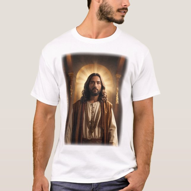 Camiseta La imagen de Jesucristo en HD (Anverso)