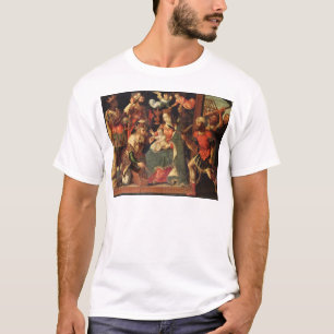 Camiseta La imagen de la adoración de unos de los reyes