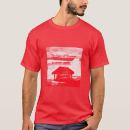 Camiseta La imagen de semitono rojo Shack @ Windansea en un