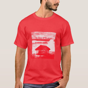 Camiseta La imagen de semitono rojo Shack @ Windansea en un