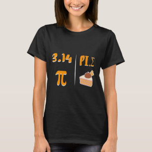 Camiseta La Imagen Espejo De Acción De Gracias Del Día Pi D