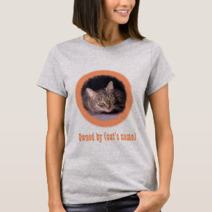 Camiseta La imagen y el nombre de tu gato en esto