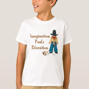 Camiseta La imaginación alimenta la educación (vaquero) de