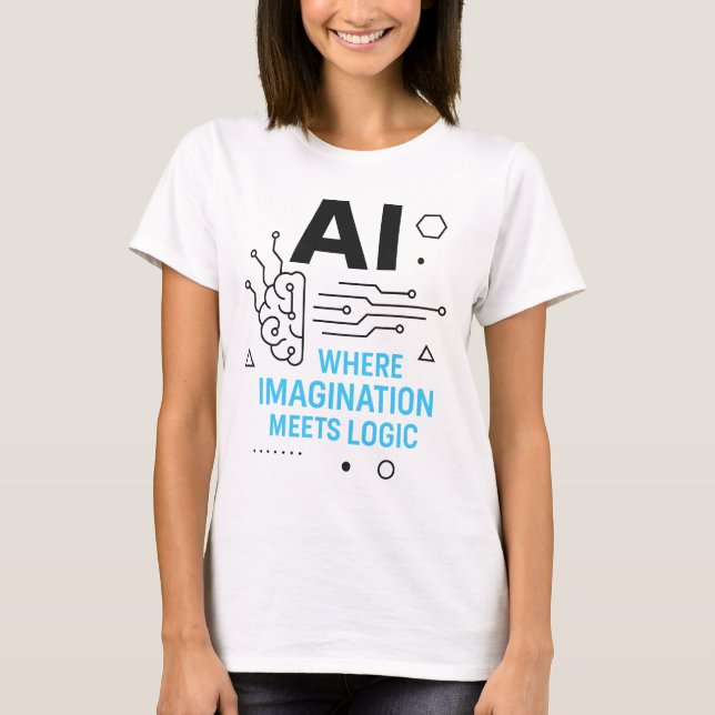 Camiseta La imaginación de AI encuentra el Tee lógico | Tec (Anverso)