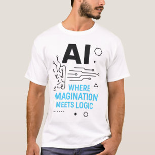 Camiseta La imaginación de AI encuentra el Tee lógico   Tec