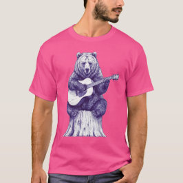 Camiseta La impresión de arte diario de Balladeer Bear