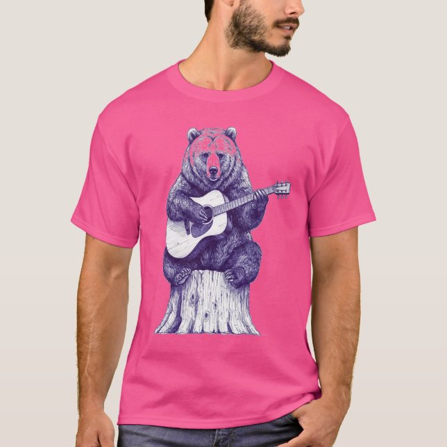 Camiseta La impresión de arte diario de Balladeer Bear (Anverso)