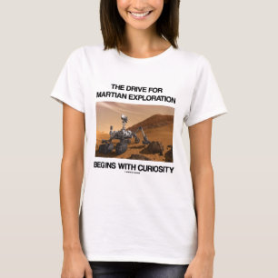 Camiseta La impulsión para la exploración marciana comien