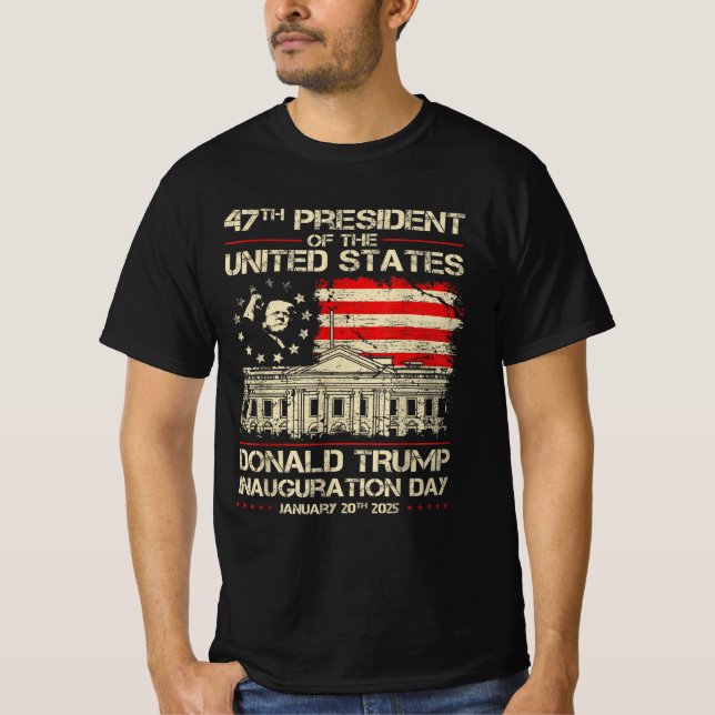 Camiseta La inauguración de Trump en 2025 (Anverso)