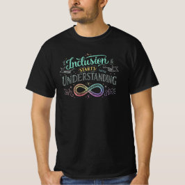 Camiseta La inclusión comienza con la comprensión de la cot