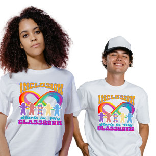 Camiseta La inclusión comienza en mi conciencia del autismo