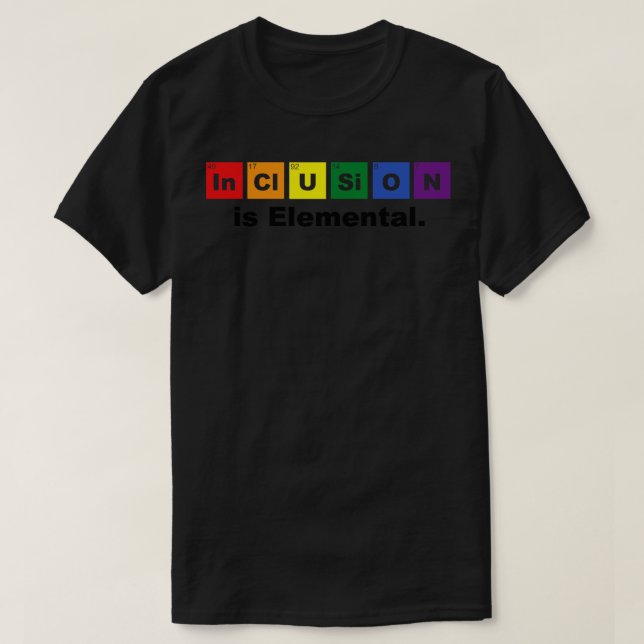 Camiseta La inclusión es béisbol elemental (Diseño del anverso)