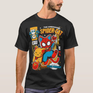 Camiseta la increíble sudadera con gato araña gato araña