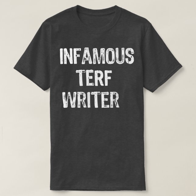 Camiseta La infame escritora Terf (Diseño del anverso)
