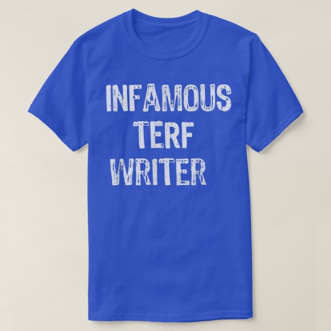 Camiseta La infame escritora Terf (Diseño del anverso)