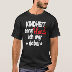 Camiseta La infancia de los 90 sin el teléfono móvil que la