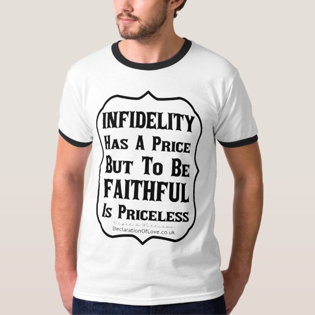 Camiseta La Infidelidad Tiene Un Precio (Anverso)