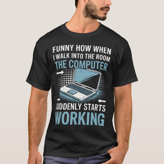 Camiseta La información de tecnología de la computadora de  (Anverso)