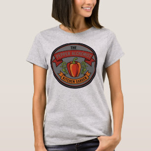 Camiseta La insignia de jardín de cocina del alquimista de