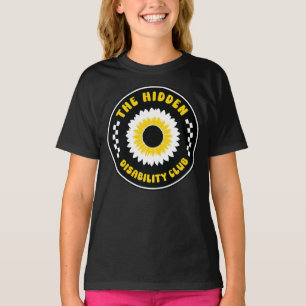 Camiseta la insignia oculta del girasol del club de discapa