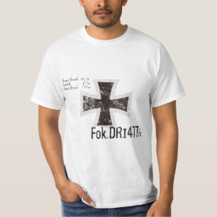 Camiseta La insignia vintage del travieso DR.1 de Red Baron