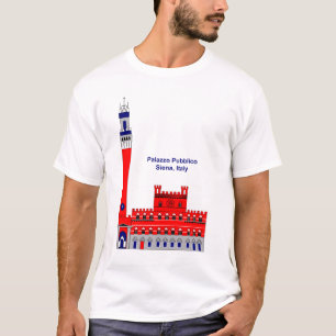 Camiseta La inspiración del Palazzo Pubblico - Siena, Ital