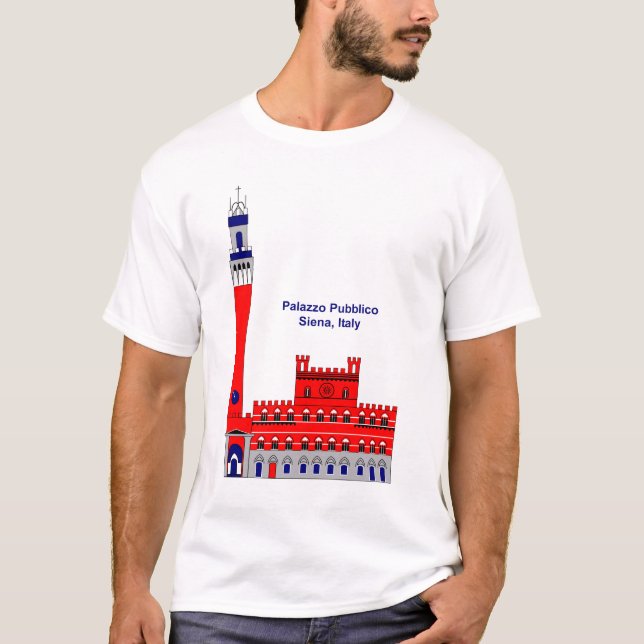 Camiseta La inspiración del Palazzo Pubblico - Siena, Itali (Anverso)