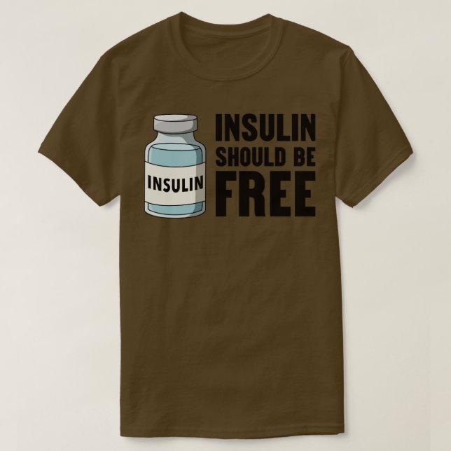 Camiseta La Insulina Debe Ser Libre (Diseño del anverso)