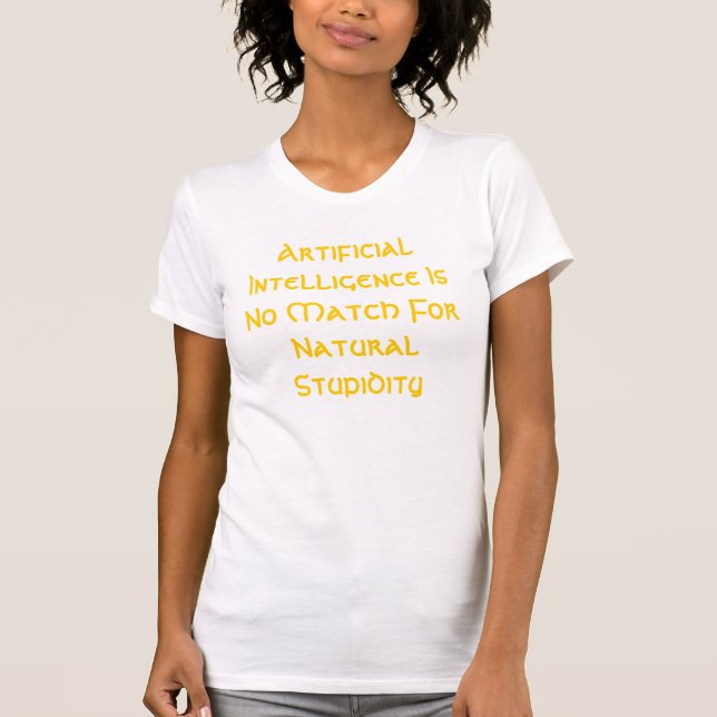 Camiseta La inteligencia artificial no es ningún partido (Anverso)