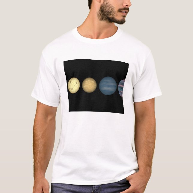 Camiseta La interpretación de un artista comparando los ena (Anverso)