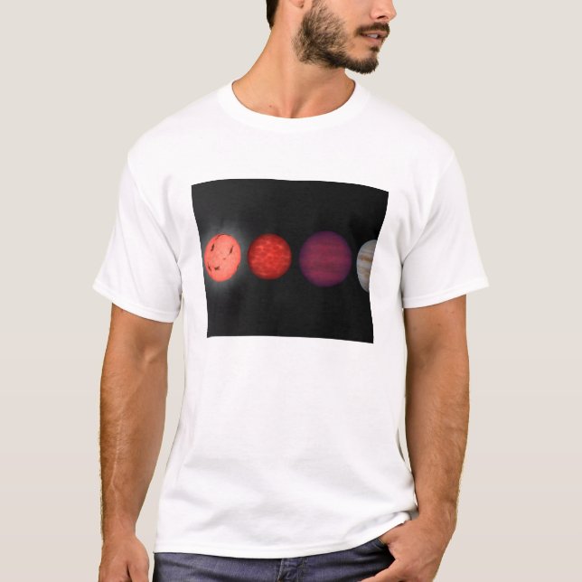 Camiseta La interpretación de un artista comparando los ena (Anverso)