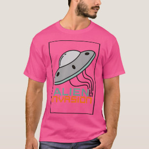 Camiseta La invasión de Alien Volando Ufo