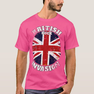 Camiseta La invasión de la música rock británica V2