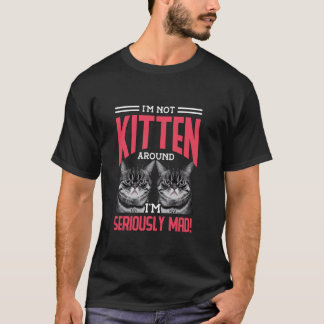 Camiseta La ira de gato me consume Meme de humor