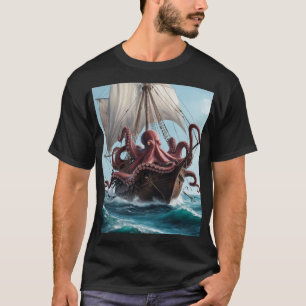 Camiseta La ira de Kraken: La última base del barco
